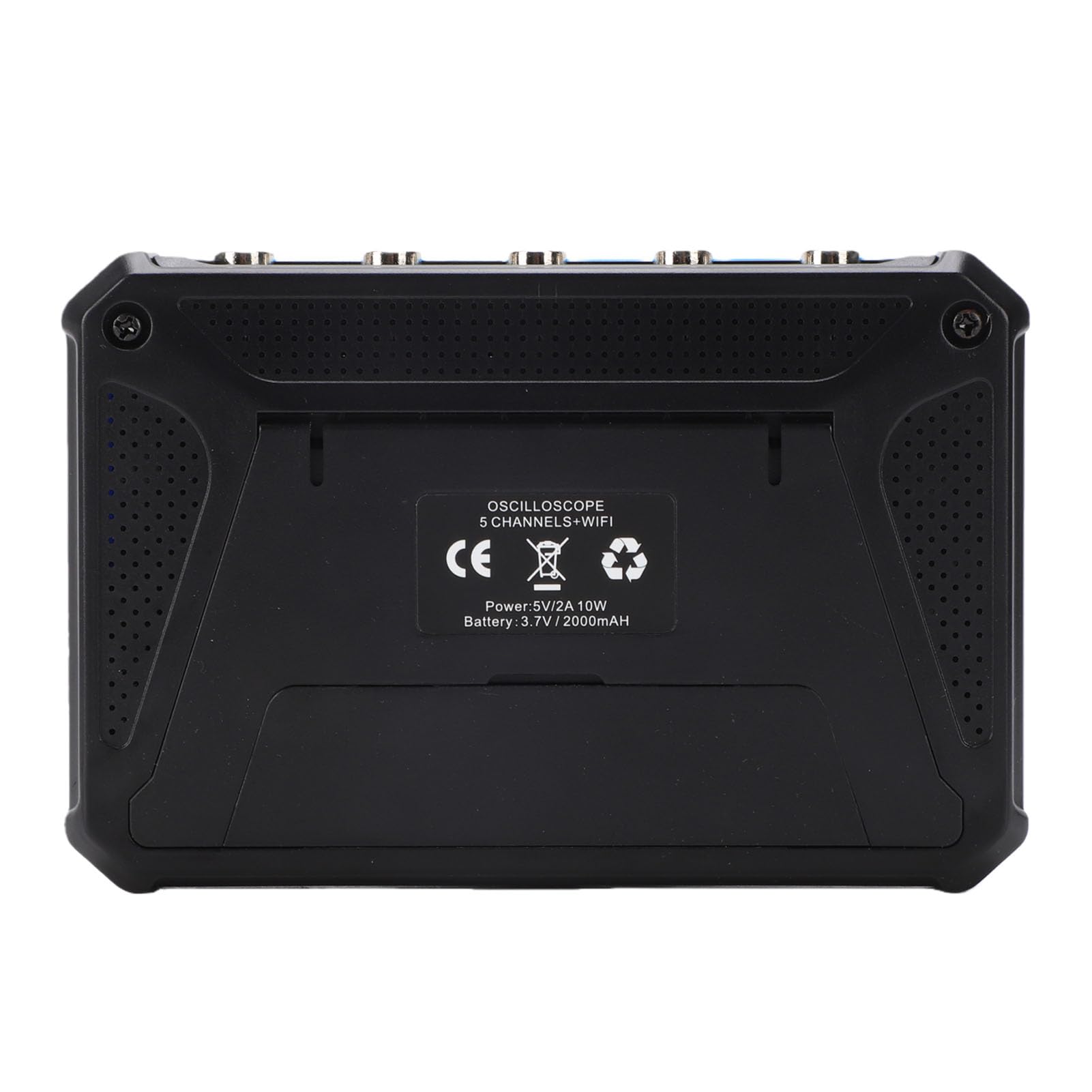 Dpofirs Osciloscopio Digital de 5 Canales, Analizador de Forma de Onda USB de Osciloscopio Portátil con 5 Sondas 10X, Frecuencia de Muestreo de 3 MHz, Ancho de Banda de 1 MHz para Software de PC,