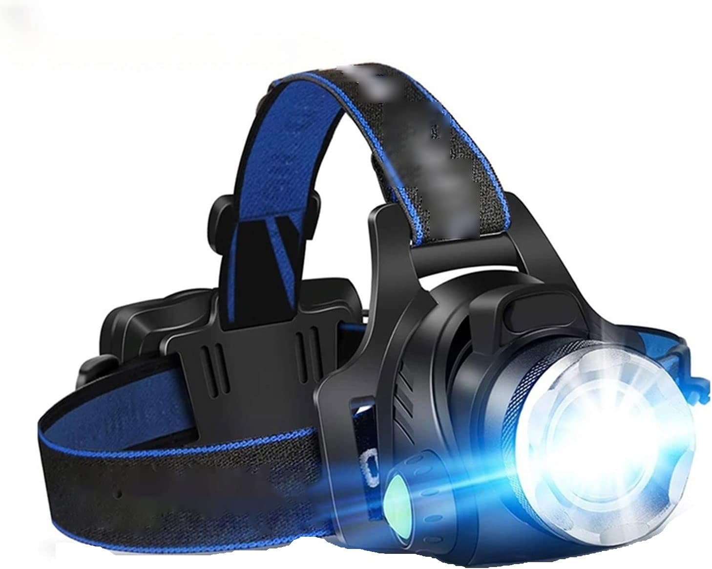 Headlight 2500 0LM قوي قاد مصابيح الأمامية USB DC شحن مصباح الرأس المقاوم للمصباح المقاوم للماء استخدم 18650 مصباح أمامي قابل للتكبير بالبطارية للتخييم
