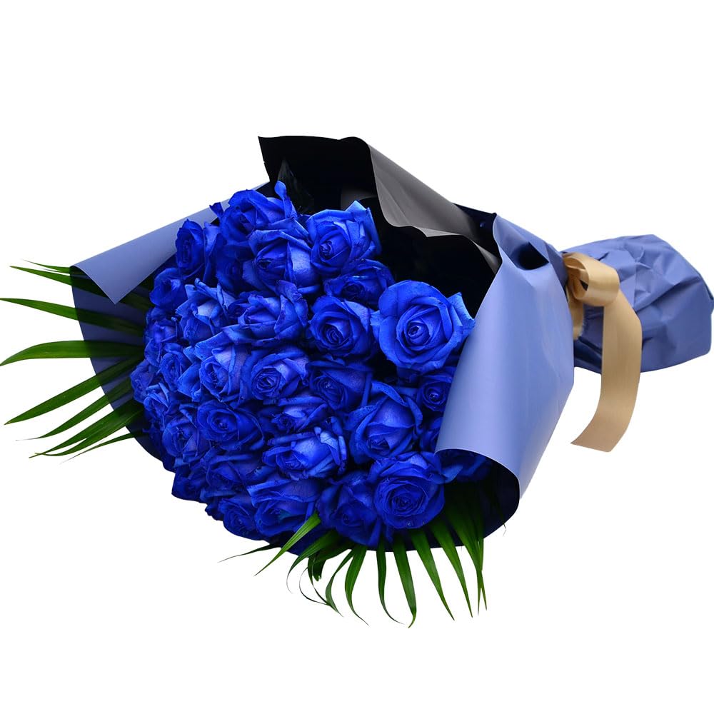 Amazon.co.jp: Blue Rose Bouquet of 40 Miraculous Flowers