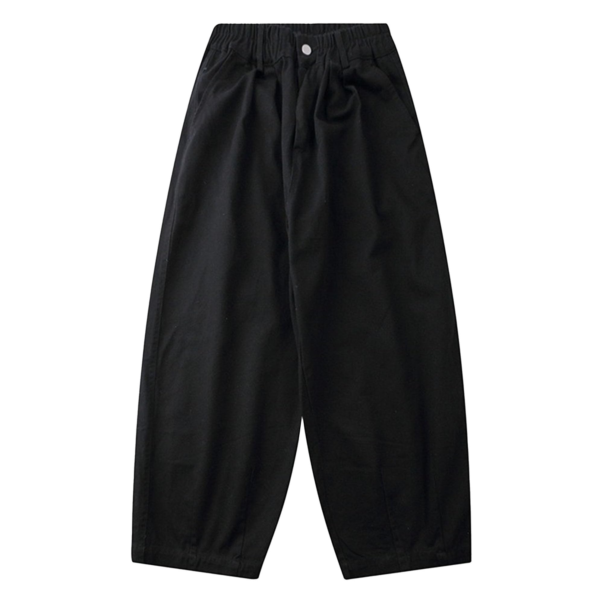 Maiyifu-GJ Men's Baggy Wide Leg Jeans Hip Hop Casual Denim Pants Relaxed Fit Fashion Streetwear Jean Trousers (Black,Large)