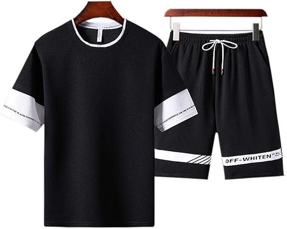 Amazon Tシャツ 上下セット メンズ 半袖 夏服 ジャージ スウェット無地 スポーツウェア カジュアル ファッション メンズ 大きいサイズ 春 夏 秋 Tシャツ カットソー 通販