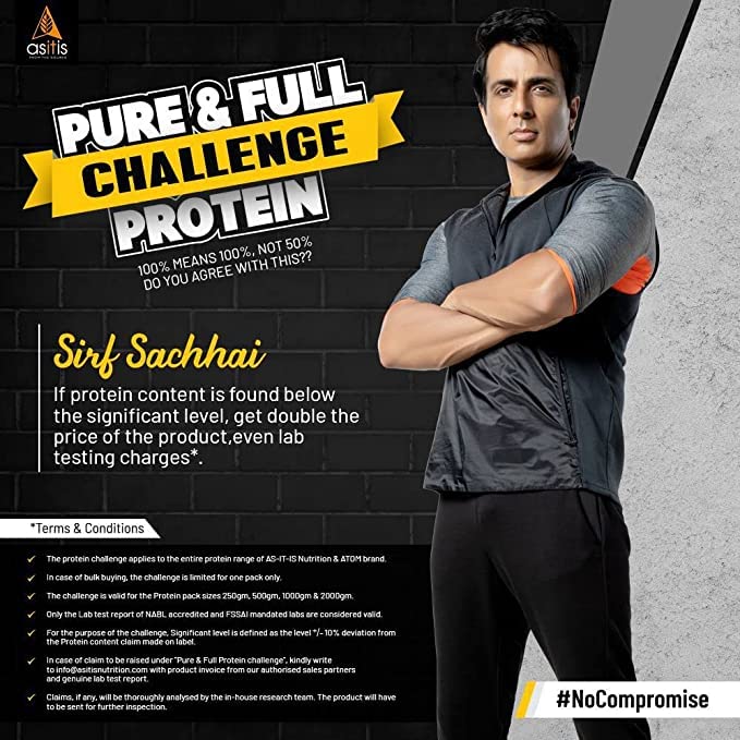 Image of As-It-Is Atom Whey Protein | 4kg | Double Rich Chocolate