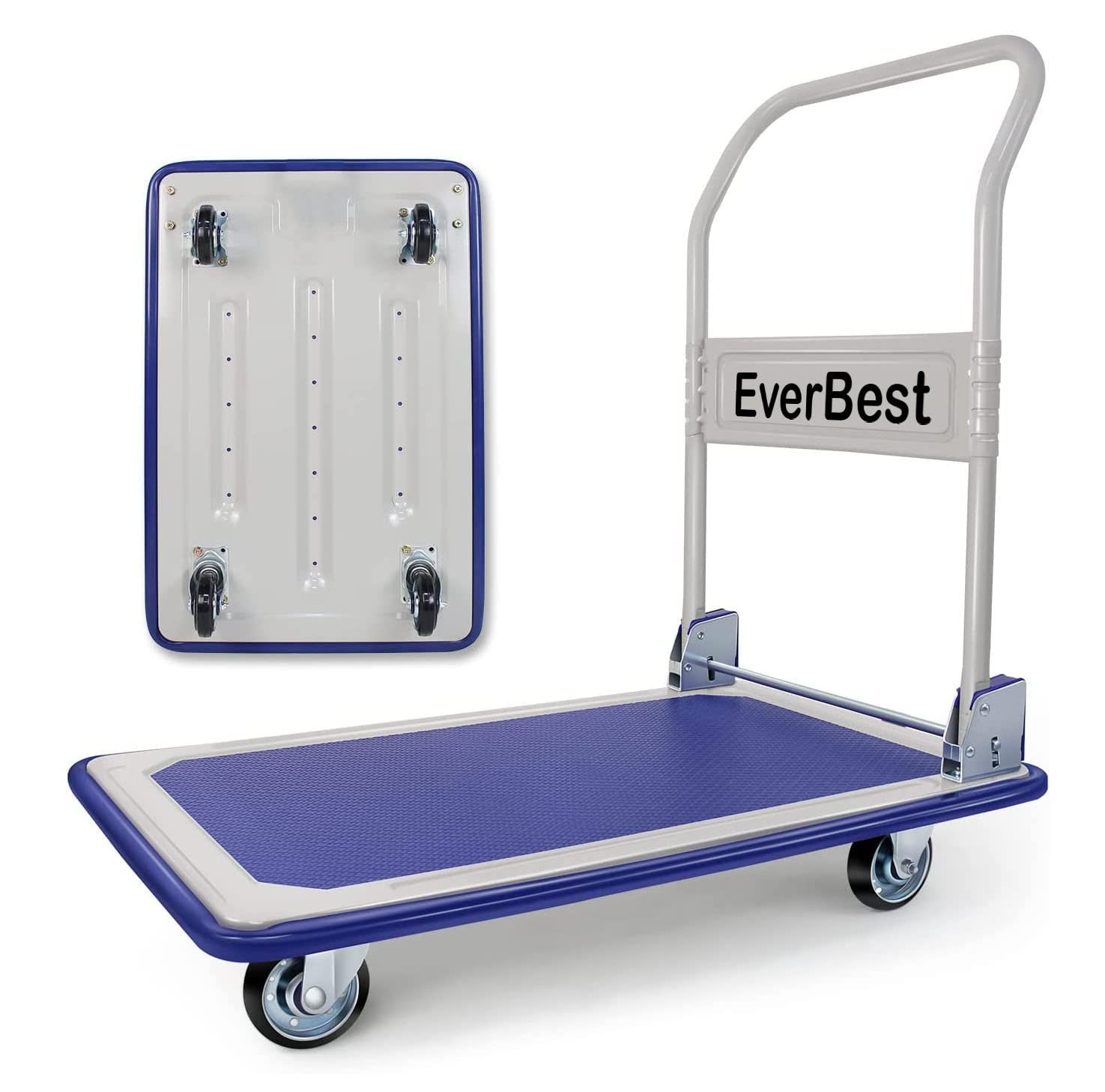 EverBest® Portable Platform Trolley Cart for Lifting Heavy Weight