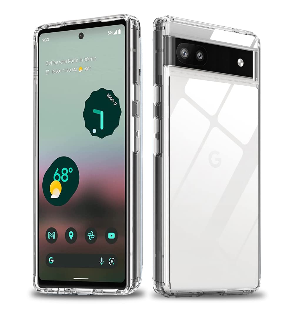 AmazonBasics TPU Ultra Hybrid Clear Camera Protection Back Cover Case For Google Pixel 6A - Crystal Clear (B0BTTFJY5R) Amazon Price History, Amazon Price Tracker