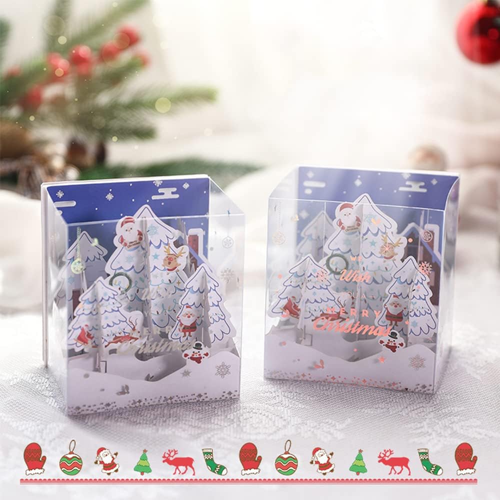 Biglietti 3D Biglietti Auguri di Natale con musica Biglietto Pop Up ...