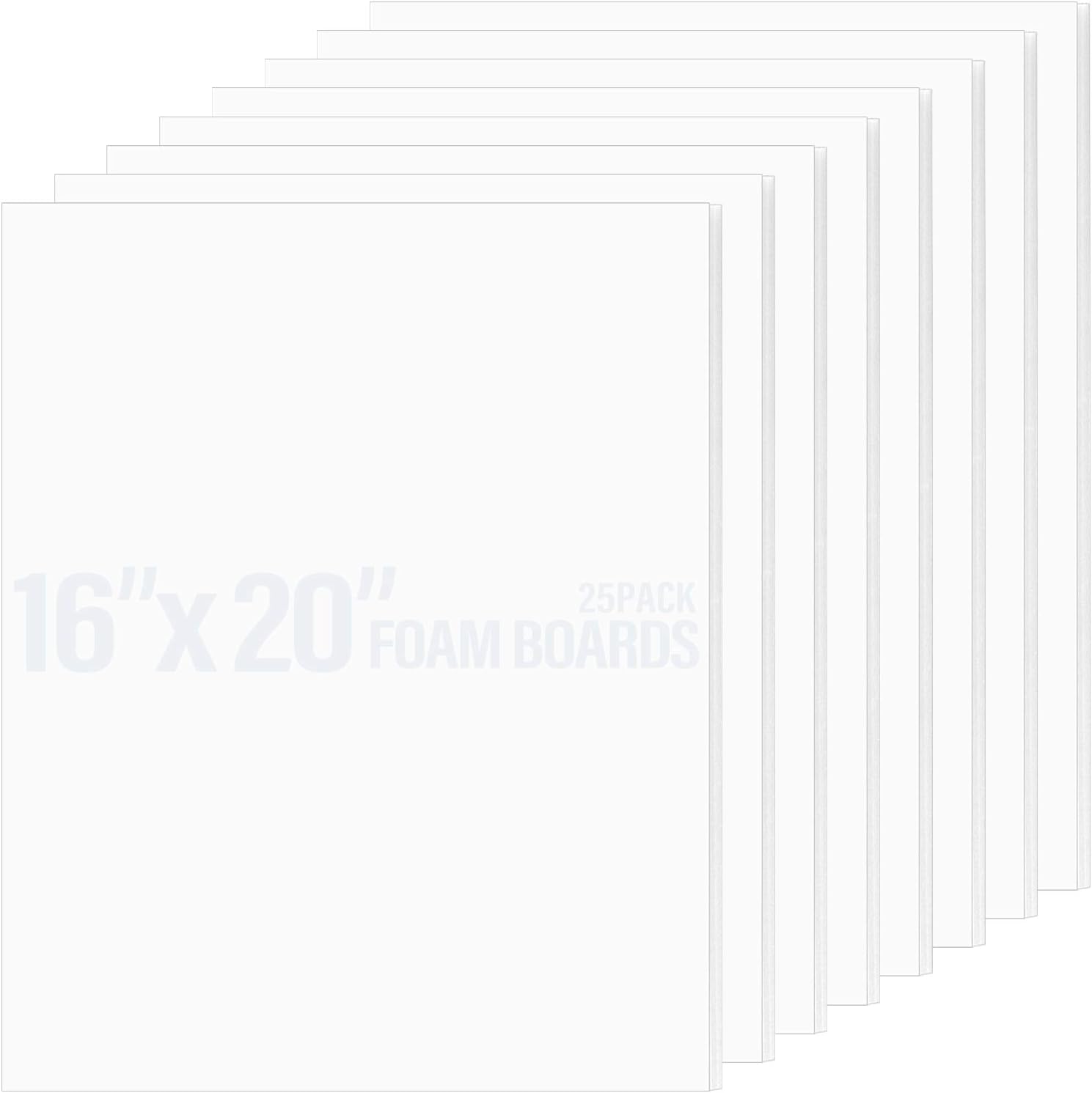 Holiday Deals 🛒 Golden State Art, Foam Board (Set of 25, 16x20, White, 1/8 Thick) Super Deal Product Golden State Art, Foam Board (Set of 25, 16x20, White, 1/8 Thick)