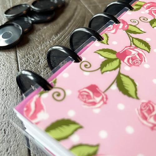 Miniatura 4 de Cover for 9-Disc Planners comes with free 9, 1.25 inch black discs. Fits 9-Disc Planners, NOTIQ Midi 9-Disc (L2), Inkwell Press, planner accessories