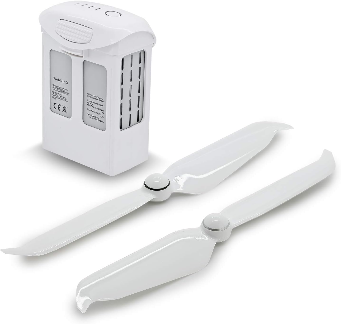 High Capacity (15.2V 5870mAh) Intelligent Flight Replacement Battery Plus one Pair 9455S propellers Combo for DJI Phantom 4, Phantom 4 Pro, Phantom 4 Pro V2.0, Phantom 4 Advanced