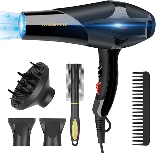 Miniatura 1 de Dongxw - Secador de pelo, potente secadora de 3000 W con difusor, secador de pelo iónico profesional para mujeres y hombres con ajuste de calor de 2