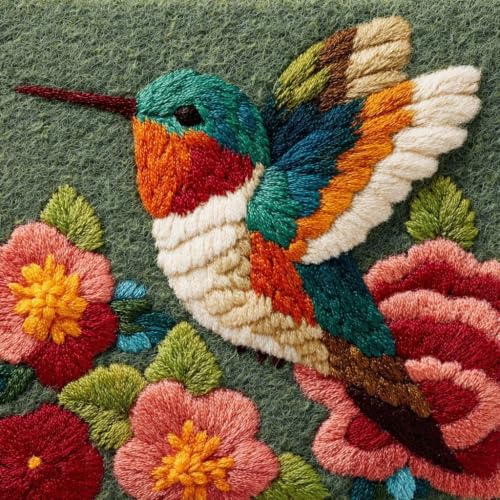 Kit de gancho de pestillo Henypt de flores, adiós al estrés con cojines bordados para sofá