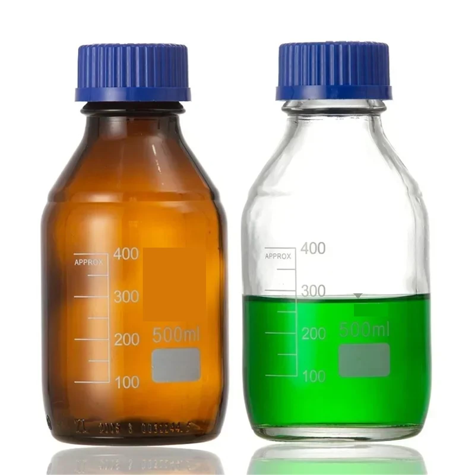 Szklana butelka laboratoryjna na odczynniki, Szklana butelka z odczynnikiem, zakręcana, usta, pobieranie próbek laboratoryjnych, 100-1000 ml, wielokolorowy(Brown 1000ml)