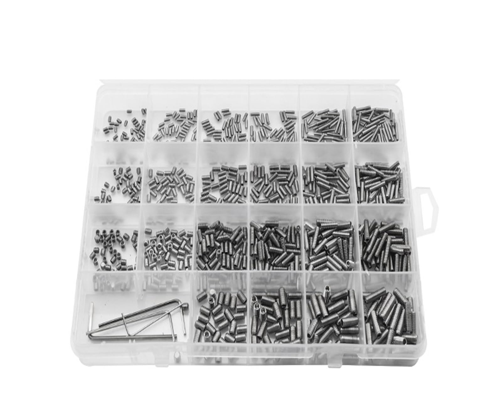 Kit de tornillos fijación punta plana acero inoxidable 304
