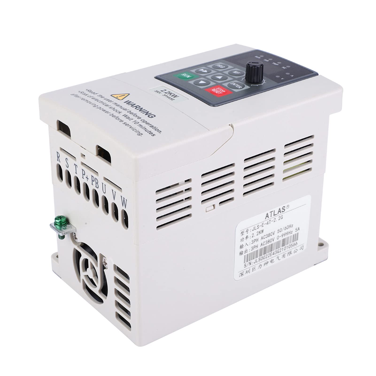 Inversor de 2,2 kW, 380V, variador de frecuencia Variable trifásico, inversor VFD para Entrada trifásica, Salida, Control de Velocidad del Motor, convertidores de Unidad de Entrada