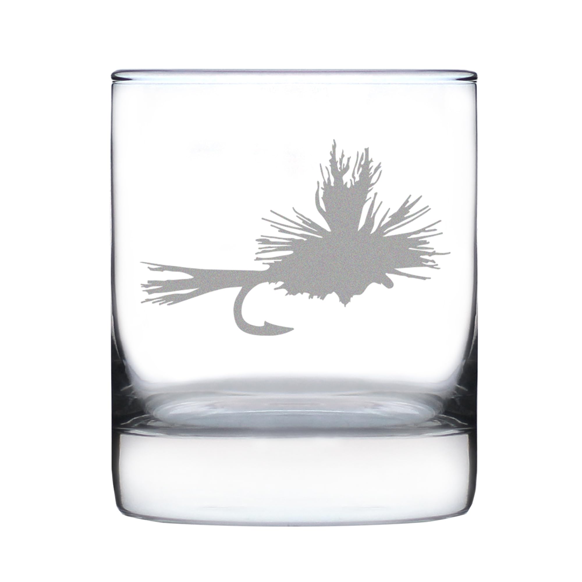 Fly Fishing - Whiskey Rocks Glass - Unique Flyfishing Themed Gifts for Fishermen - 10.25…