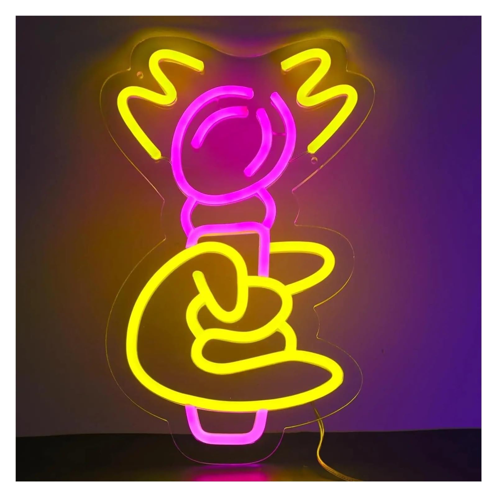 SHOUXI Sign Lamp Microphone Neon Sign USB Powered Dimmable Light for Club Studio Hotel Store Man Cave Home Personzalized Decor 22cmx35cm