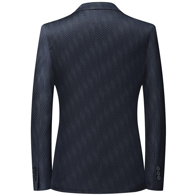 Mens Dark Blue Suit Jackets Casual Two Button Slim Fit Blazers Suit Separates Coat Sport Coats for Wedding Prom Party2