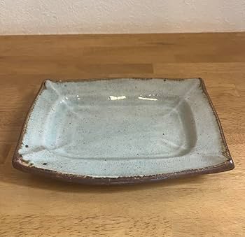 温泉津焼森山窯 森山雅夫さんの瑠璃釉皿　石見焼　島根民藝　角皿各鉢 温泉津焼森山窯 森山雅夫さんの瑠璃釉皿 石見焼 島根民藝 角皿各鉢