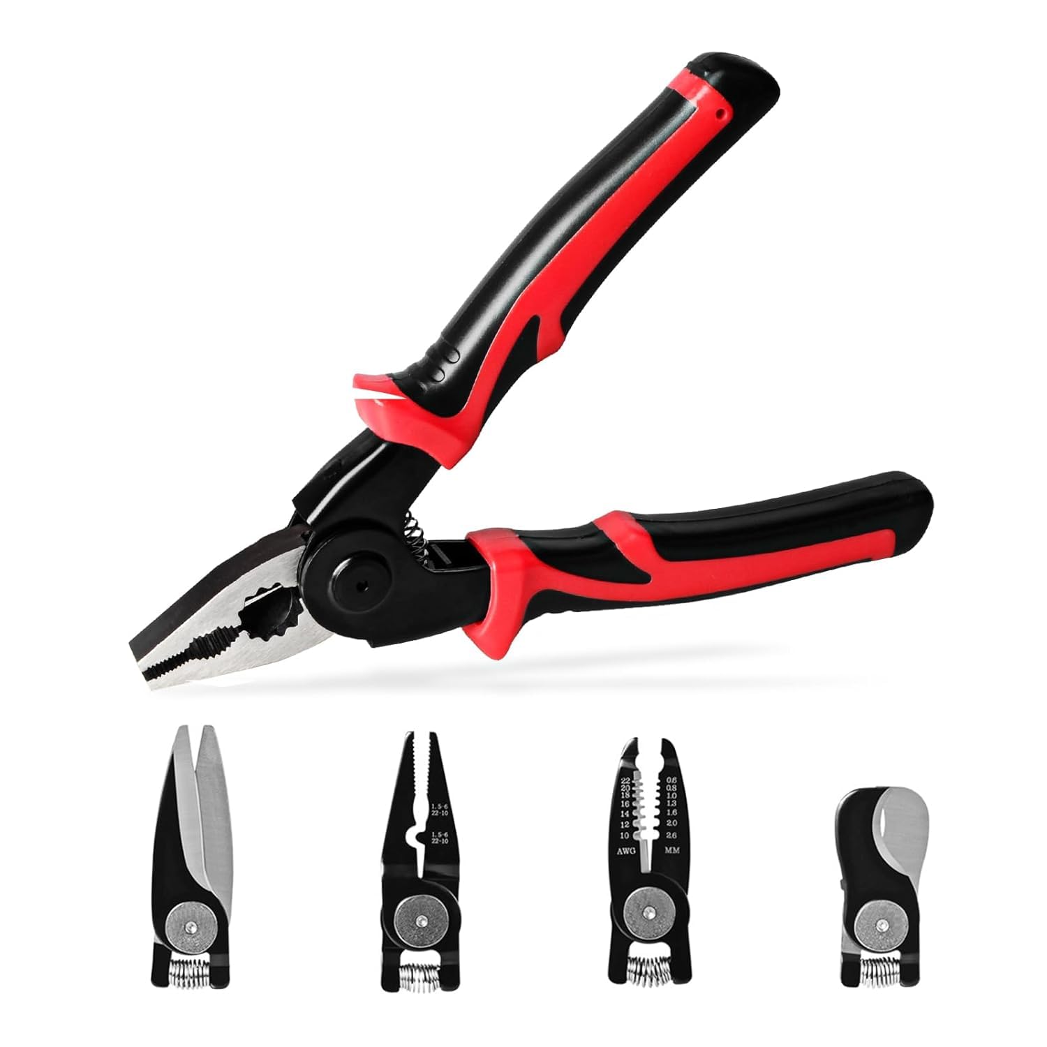 5-in-1 Electrician Pliers Set–Professional Tool Kit with Insulated Grips, Rust-Resistant Steel & Carrying Case–Ideal for Wiring, Installations, & Electrical Repairs