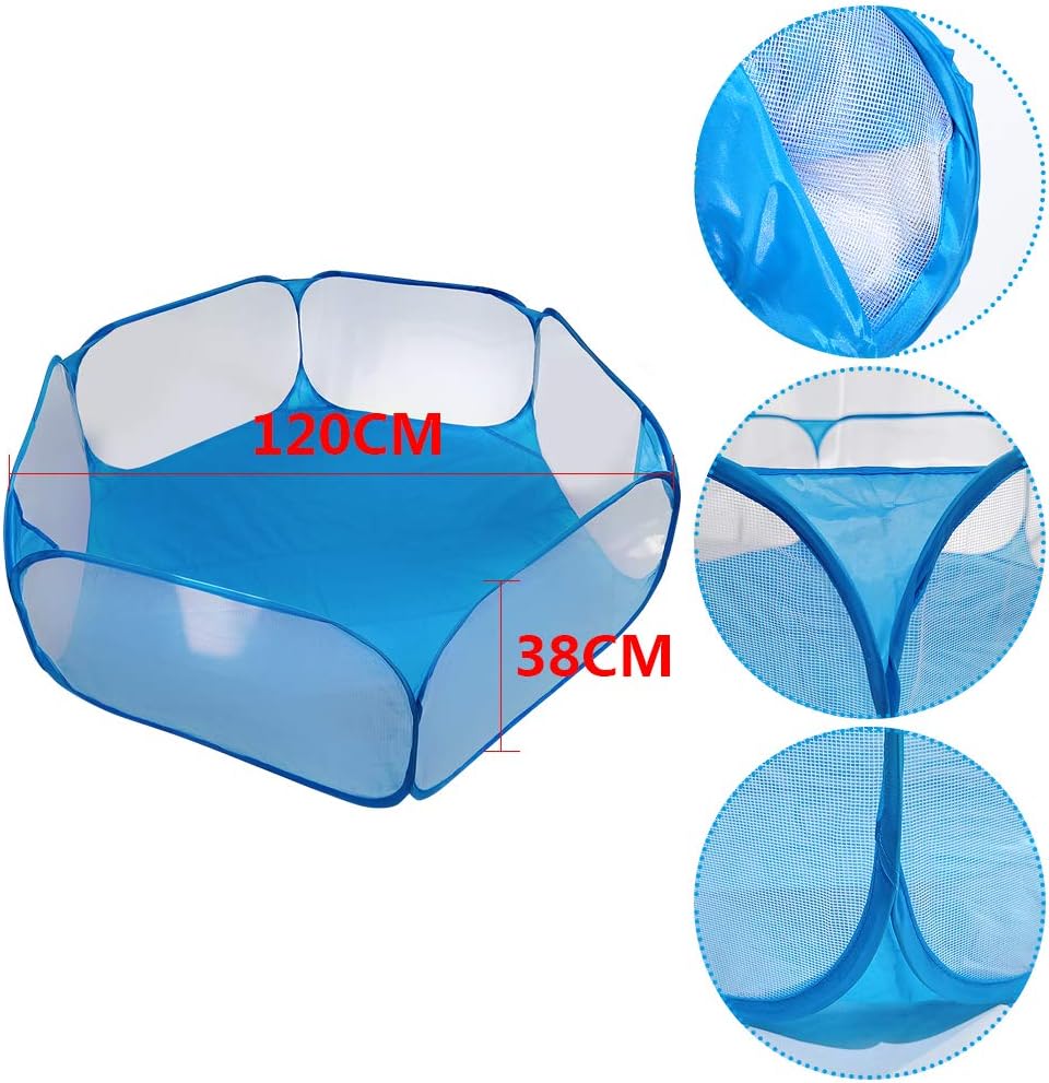 YAVOEU Small Animal Cage Tent，Portable Yard Fence Breathable