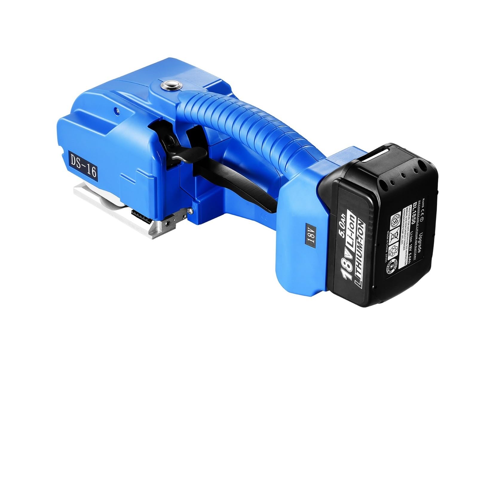 JVDDI Automatic Electric Strapping Machine Portable Powered Banding Tool For 0.35"-0.63" PP PET Straps Packaging Box Pallet