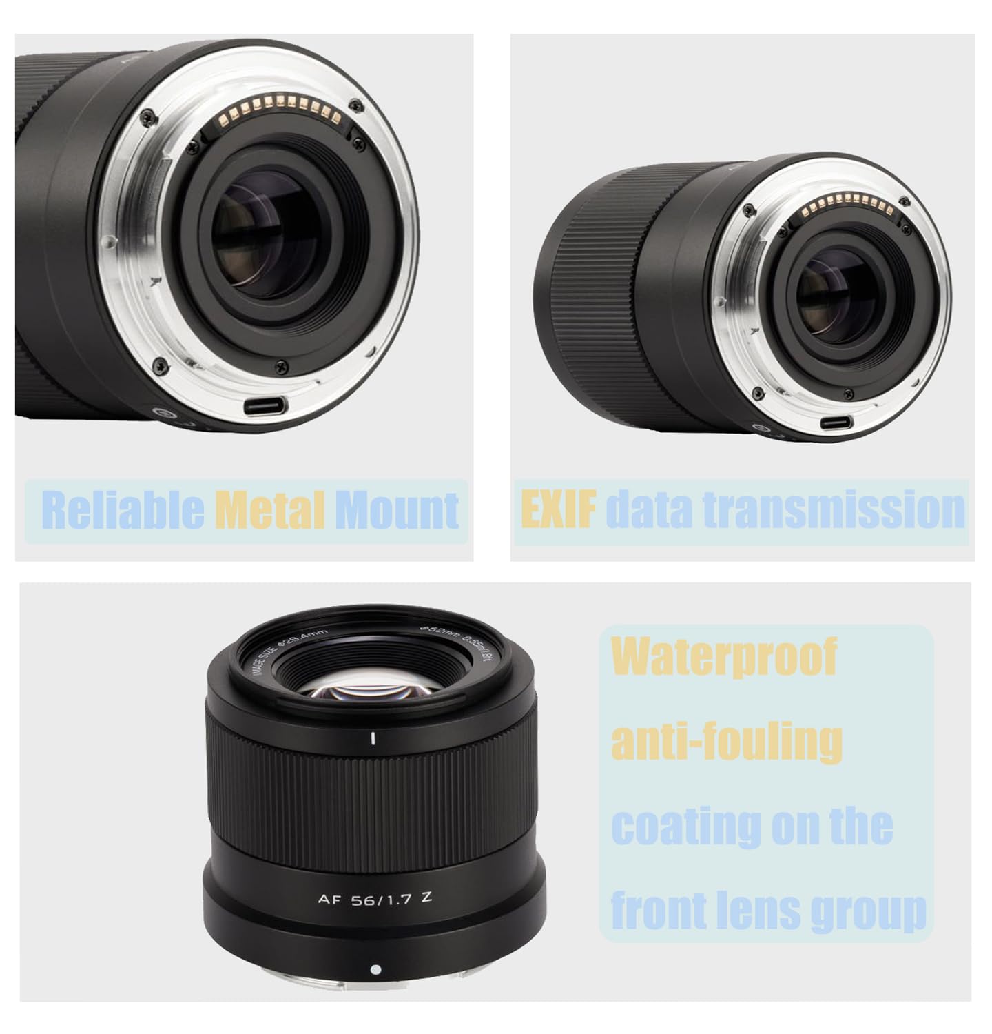Amazon.com : VILTROX 56mm f/1.7 for Nikon Z Mount Lens Large