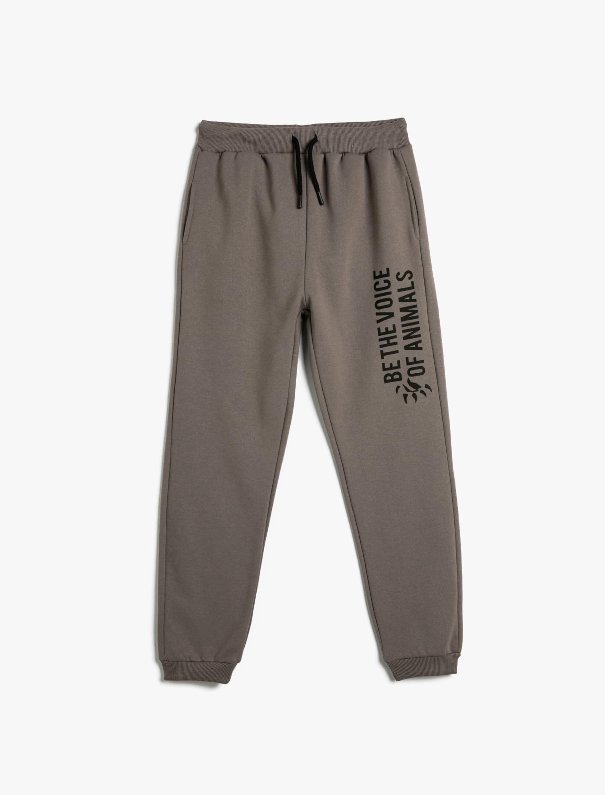 Sweatpants garçons imprimé Koton jogger gris à poches - 4