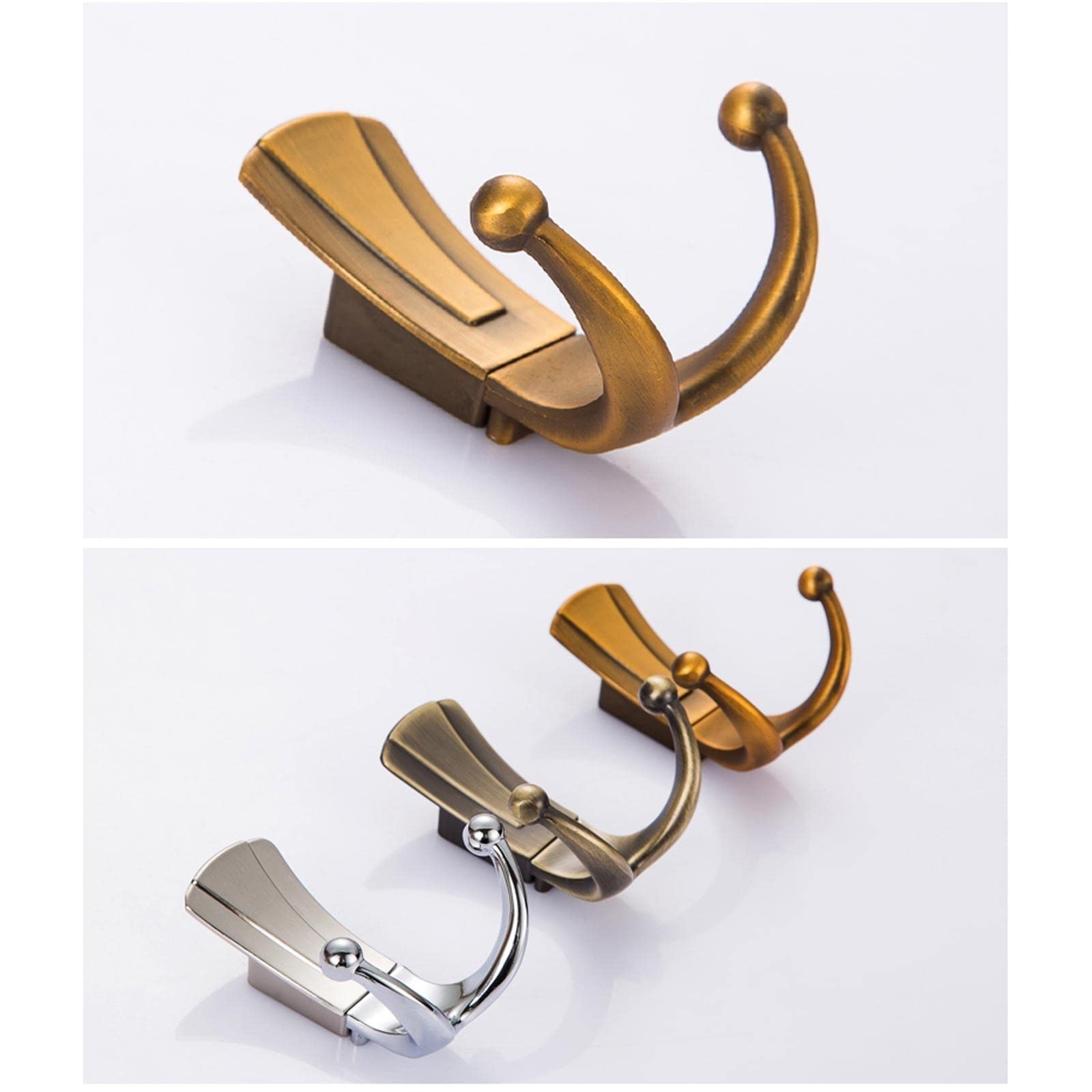 Ganchos Para Colgar Abrigos Closet Hook Coat Rack Gancho Corredor Montado de pared Retro Abrigo de metal Hancho Hancho de aleación de zinc Material de la pared Hancho de pared Juego de 6 piezas Perche