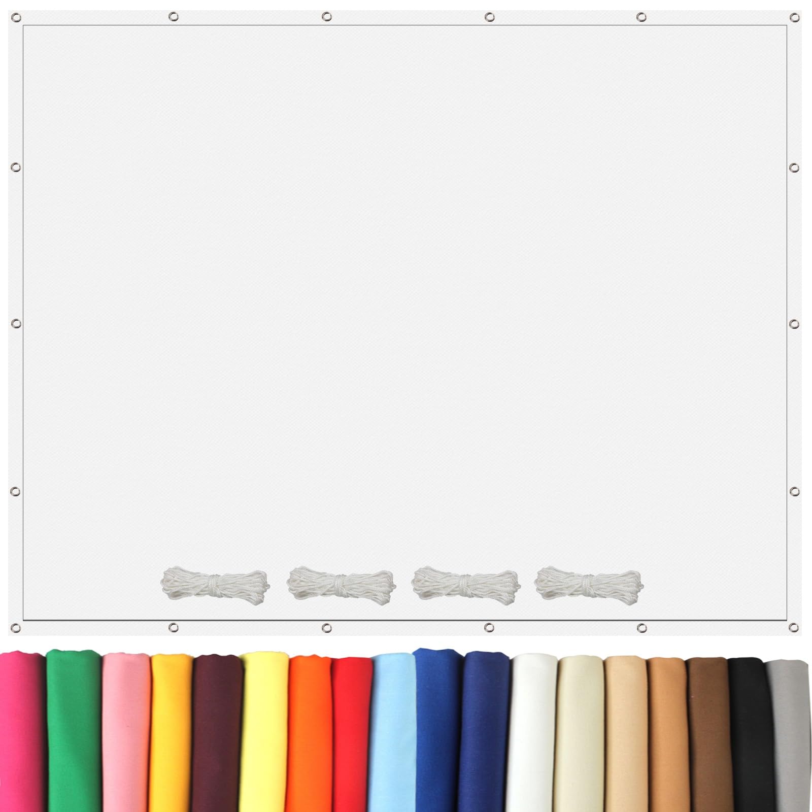 Toile d'ombrage imperméable 1.2x3.6m avec protection 98% anti-UV pour extérieur