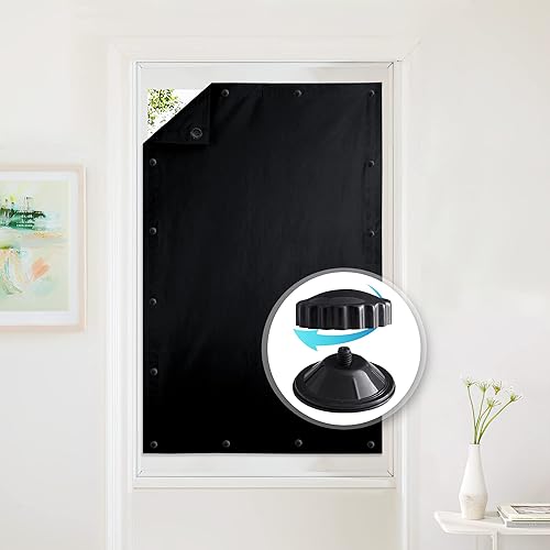 StangH Persiana opaca portátil cortinas con aislamiento térmico para cocinaautomóvil ventosas temporales para proteger la privacidad de las