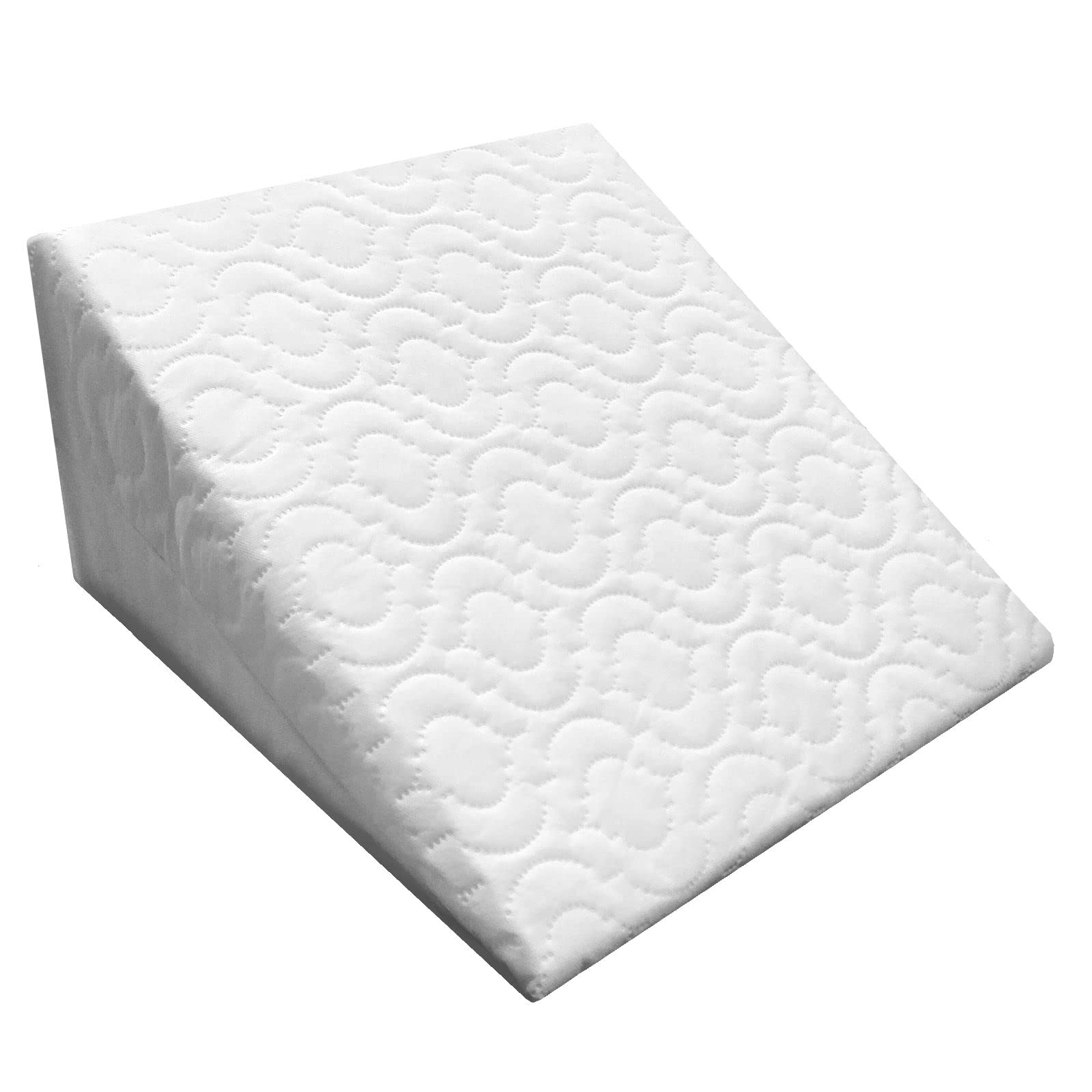 Kisaa Living White Bed Wedge Support Pillow - Orthopaedic Medium Density Foam - Adjustable For Sitting, Reading, Back Pain, Leg Pain, Heartburn, Acid Reflux, Gerd, Snoring | Washable Cover
