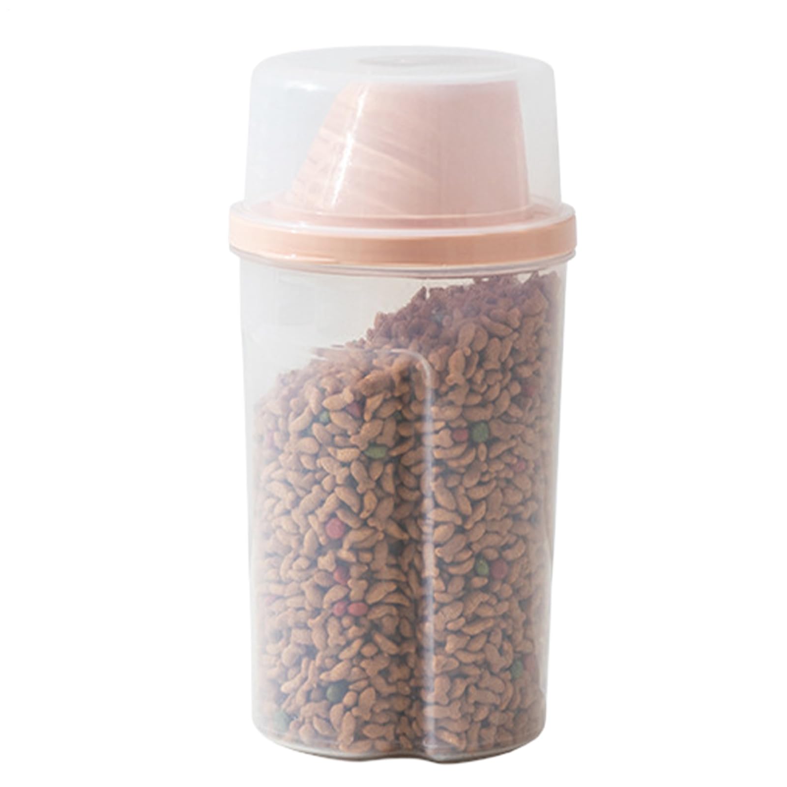 Distributeur De Nourriture Pour Chien – Grande Mangeoire Transparente, Stockage D'alimentation Pour Animaux De Compagnie, Support De Croquettes Sèches, Fourniture De Repas De Voyage, Conception De Pot