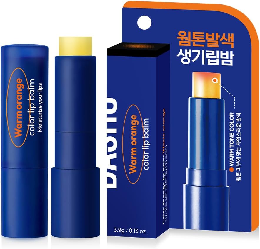 【DASHU】 メンズ カラーチェンジ リップバーム（Warm Orange） ㅣ 保湿 色づき ナチュラルケア 潤い 長時間保湿 ナチュラルカラー