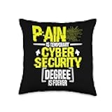 Cybersecurity Specialist Temporary IT Hacker Hacking Throw Pillow