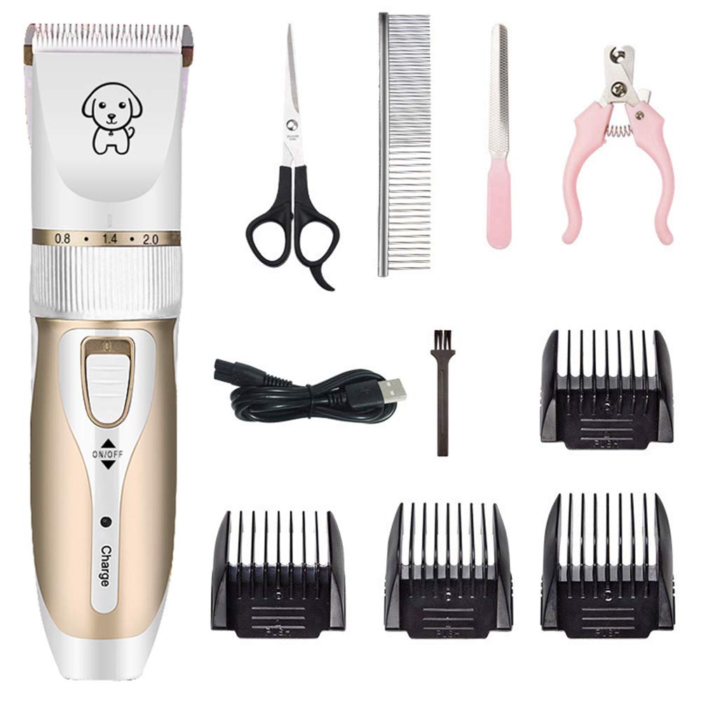 Electrical Pet Clipper Professional Grooming Kit Rechargeable Pet Cat Dog Hair Trimmer Shaver Cordless Set Animals Hair Cutting Machine (B09651ZTZ4) Amazon Price History, Amazon Price Tracker
