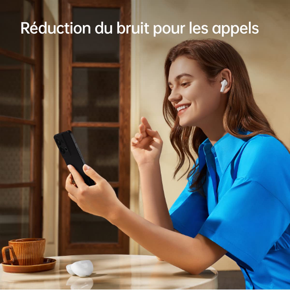 OPPO Enco Buds 2 - Écouteurs Bluetooth sans Fil - Son HD - Appels Clairs - 28H d'Autonomie - Ultra Léger - Résistant à l'eau IPX4 - Blanc
