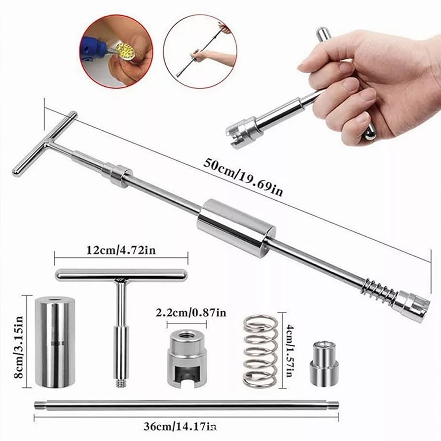 Dent Puller - Dent Remover With T Bar Dent Puller And Upgraded Dent Puller Tabs For