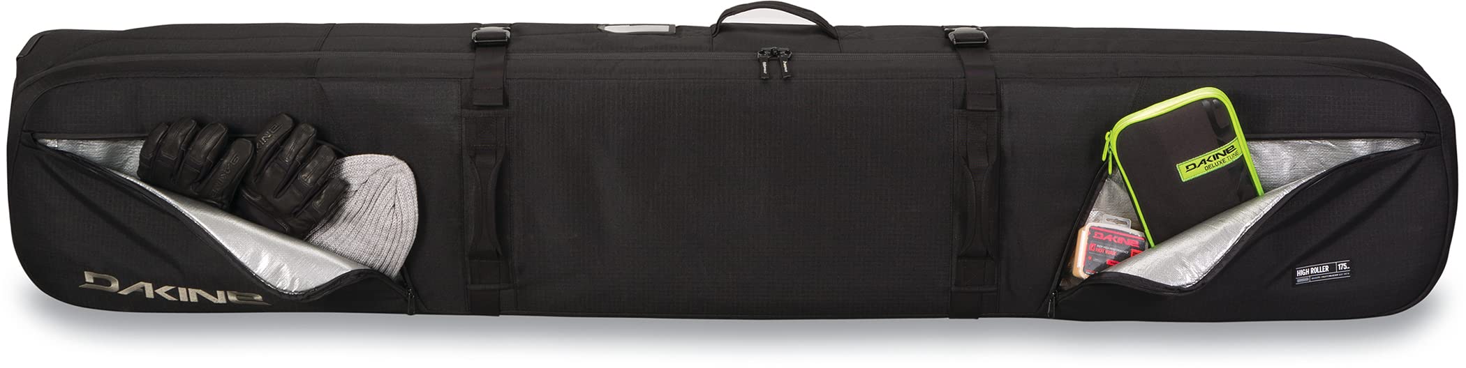 DAKINE High Roller 165cm Snowboard sleeve case - Bolsas para tablas de snow (Snowboard sleeve case, 165 cm, Negro, Poliéster, Unisex, Monótono)