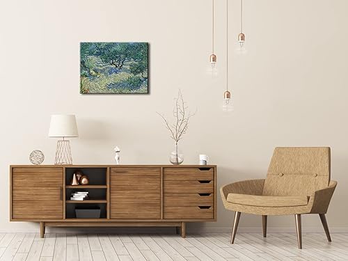 Miniatura 2 de Wieco Art Lienzo impreso de Vincent Van Gogh con diseño de olivo para pared, obras de arte de reproducción de campo para sala de estar, decoración