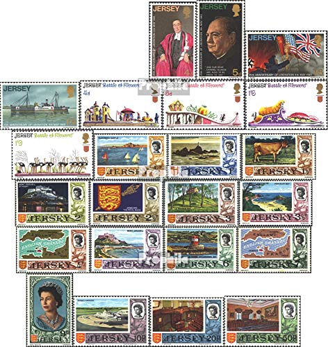 Timbres Jersey 1970 collection complète Prophila Volume MNH