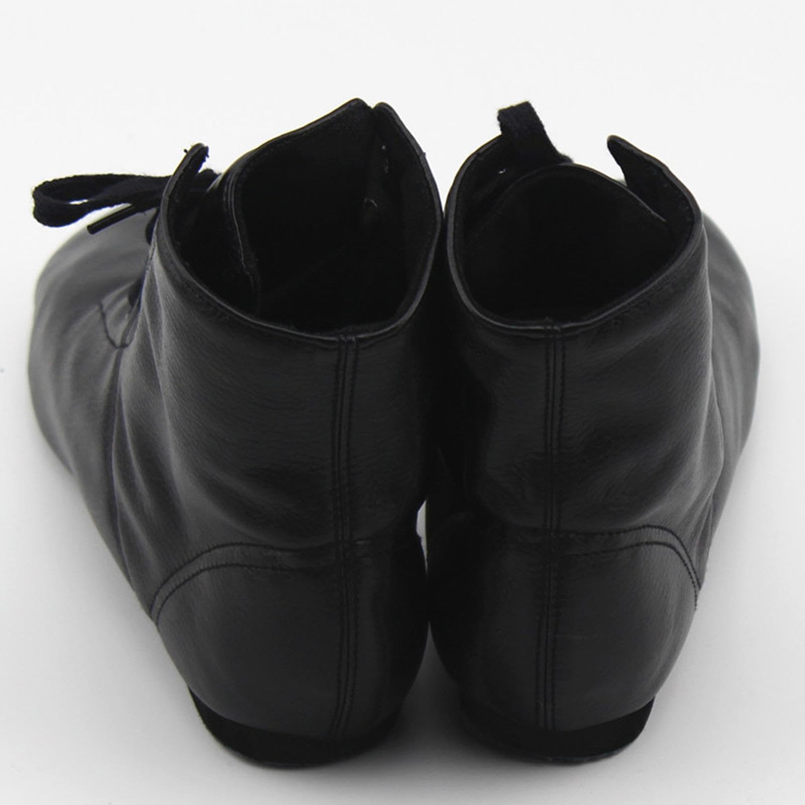 Scarpe da Jazz Alte da Donna, Scarpe da Ballo con Lacci in Pelle PU per Ragazze Unisex - Scarpe da Ballo con Suola Divisa