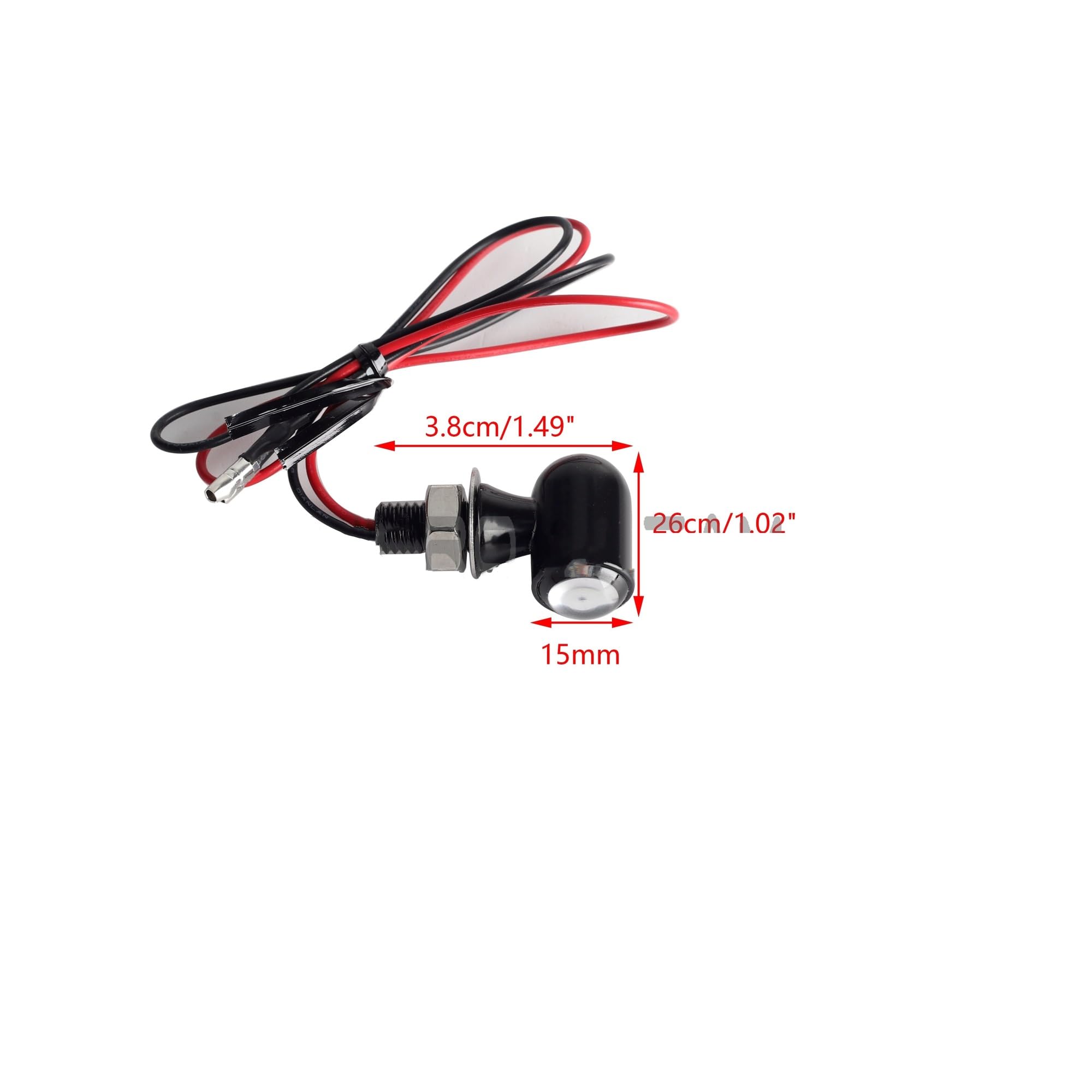 Intermitentes para Moto, para H&Arley Softail Dyna Sportster para 8mm Aluminio Mini LED Luz señal Giro para Motocicleta luz Intermitente lámpara de señales Intermitentes