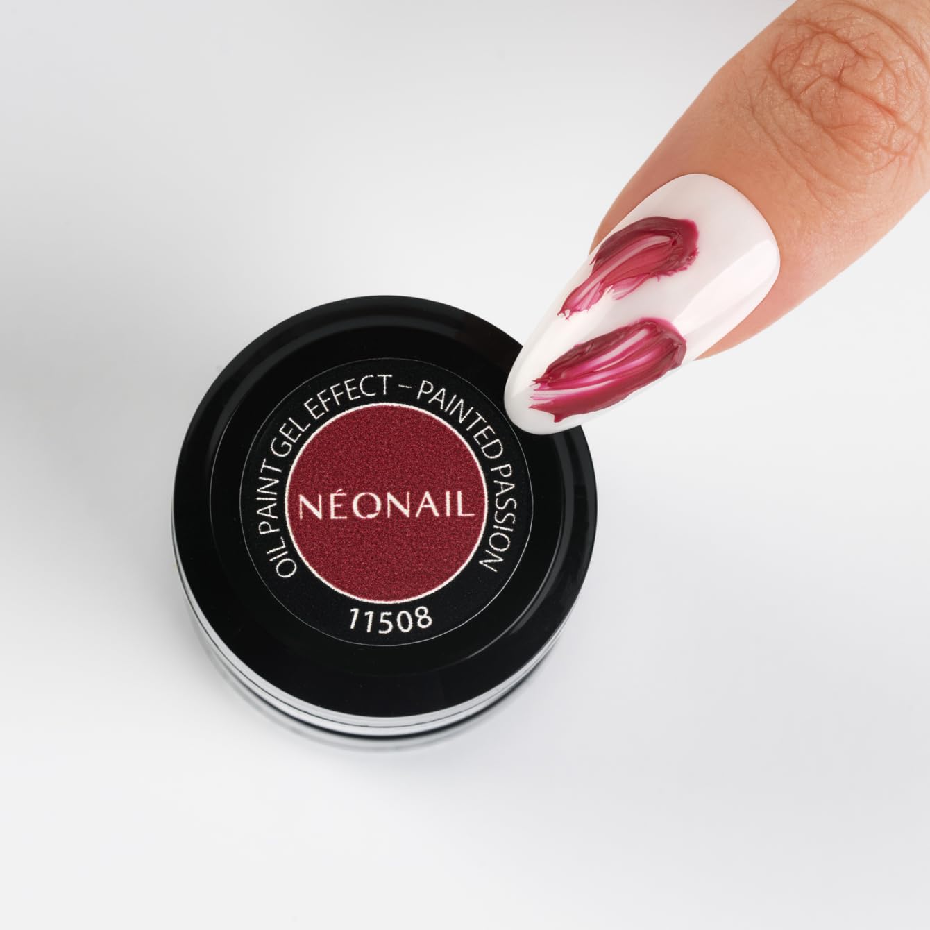 NÉONAIL Oil Paint Gel Effect - Painted Passion - Czerwony - Żel do Zdobień 3D - Manicure z Efektem 3D - 5g