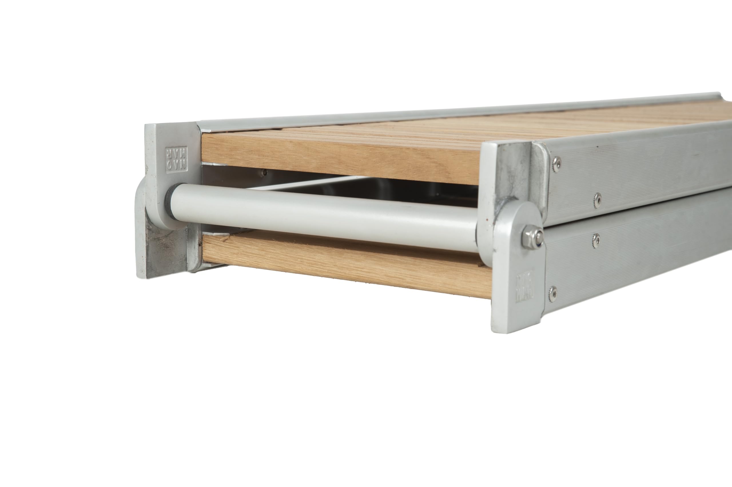 Pasarela para Barco con Peldaños de Madera 2 Metros Plegable, liguera y Resistente