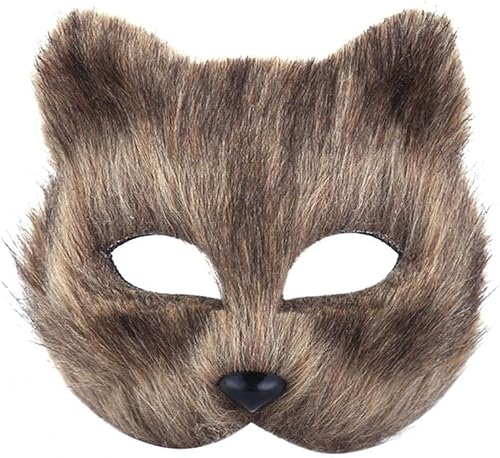 Miniatura 5 de Hosfairy 1 máscara de zorro de animales Hallween para Halloween, Pascua, carnaval, mascarada, disfraces, fiesta, accesorios de cosplay