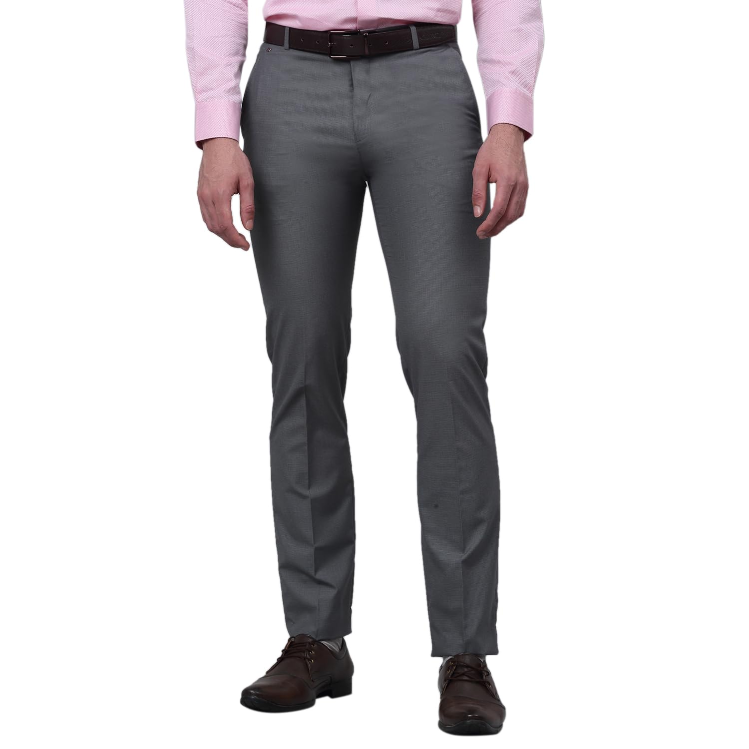 cantabil Self Design Non Pleated Regular Fit Mid Rise Formal Trousers for Men | Formal Pants for Men | Formal Wear Regular Fit Trousers for Men (P_MTRF00093_GREY)-picture-27