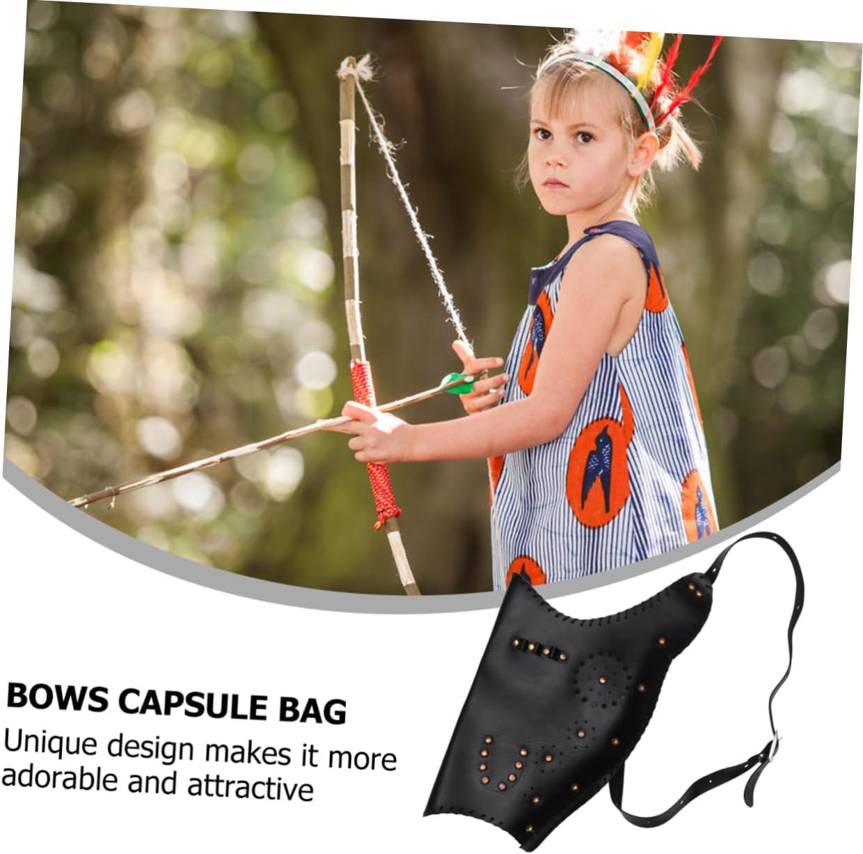 VANZACK Archery Leather Pouch Bows Bag Handmade Bow Sleeve Black | Lightweight Carry Option, Easy Storage Design, Reliable Build, Traditional Outdoor Shooting Use