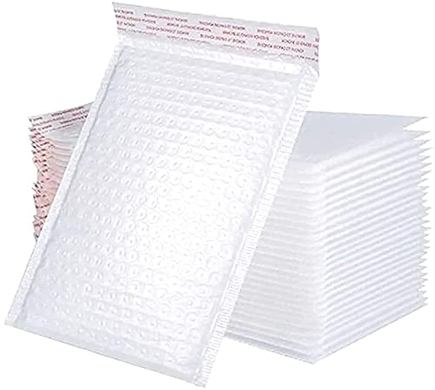 Poly Bubble Padded Self Seal Mailing Shipping Envelopes for Business (White,11cmx11cm+4cm)- 25 Pieces