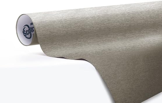 3M Scotchprint Series 1080 Brushed Titanium Vinyl Car Wrap Film Sheet Roll - 3M1080 - 4" x 6" Sample