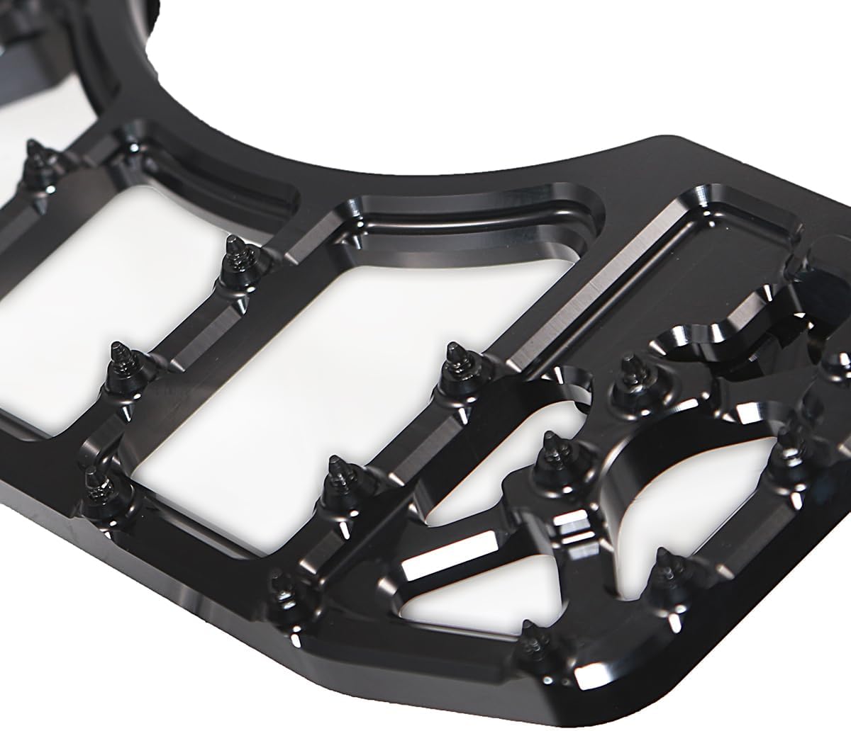 MX Wide Floorboards Front Foot Pegs Brake Pedal Cover Shifter Peg Compatible For Harley Touring 1986-2023 Road Glide ST Street Glide 1986-2017 Softail FL 2012-2016 Fatboy Dyna FLD (All Black)