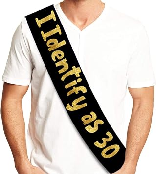 Sterling James Co. Funny Birthday Party Sash - Birthday and Retirement Party Sash for Him or Her - Party Decorations, Supplies and Gifts